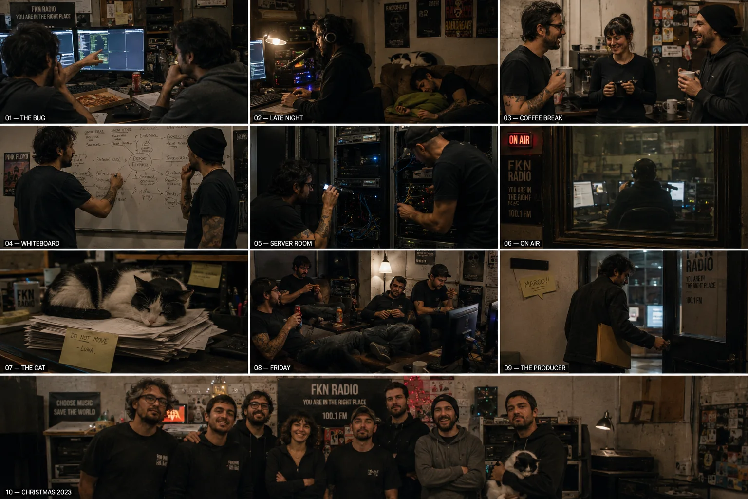 Everyday life and staff of FKN Radio